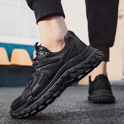 Dad's shoes 2024 spring mesh breathable and wear-resistant casual shoes non-slip tire sole sports running shoes cross-border men's shoes