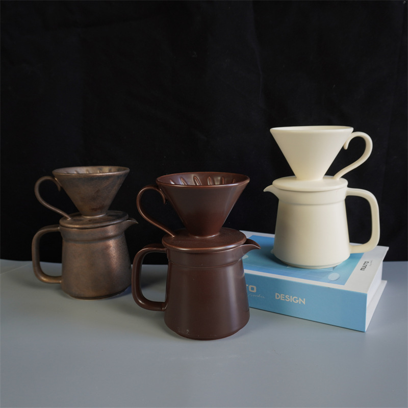 For Over Set V60 Top Quality Cup Paper Filter Ceramic Coffee Hot Sale Sharing Pot_voghion.com