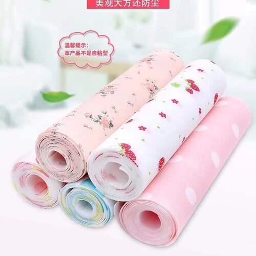 Japanese-style fresh print cabinet mat, household wardrobe mat, moisture-proof drawer mat, waterproof anti-slip paper pad