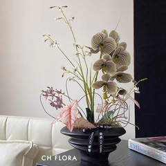 Ins風創意個性不規則陶磁器植木鉢胡蝶蘭高級シミュレーション花専用植木鉢卸売り