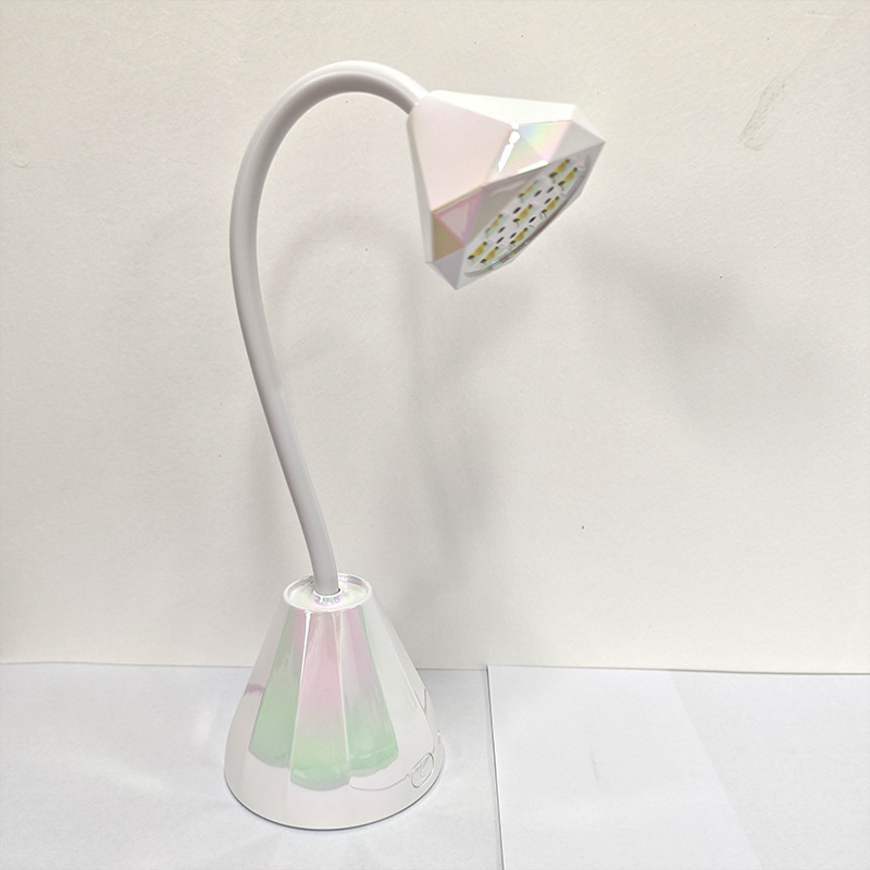 Lámpara de uñas de loto recargable de escritorio mini lámpara de fototerapia pegamento de extensión de uñas lámpara de cocción pegamento de uñas lámpara de curado UV de secado rápido