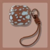 IMD soft shell transparent brown and blue color block + lanyard