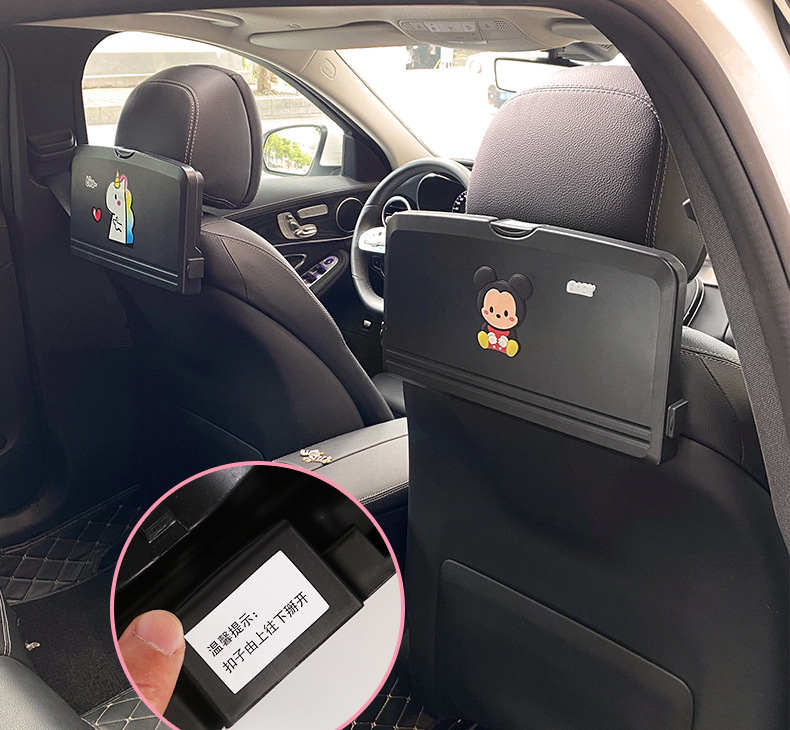 Car Small Table, Rear Seat, Multifunctional Car Dining Table, Foldable Storage Dining Table, Computer Notebook Wholesale