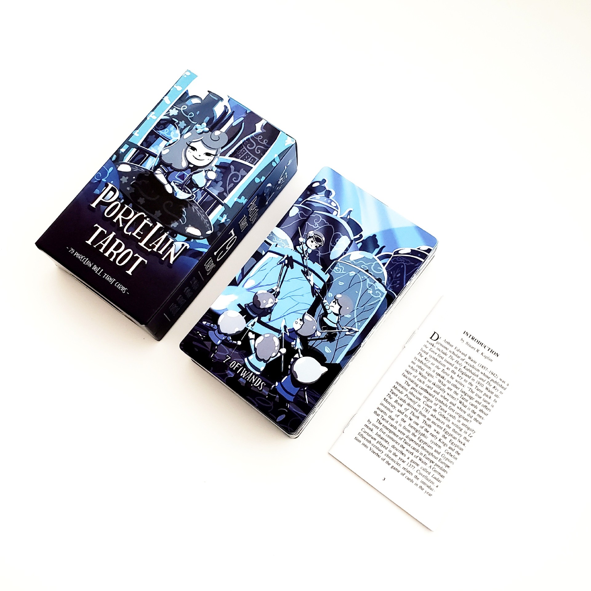 Tarot Card Game Set For Party Games - Porcelain Style Board Game_voghion.com