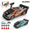 Tesla, orange drift car