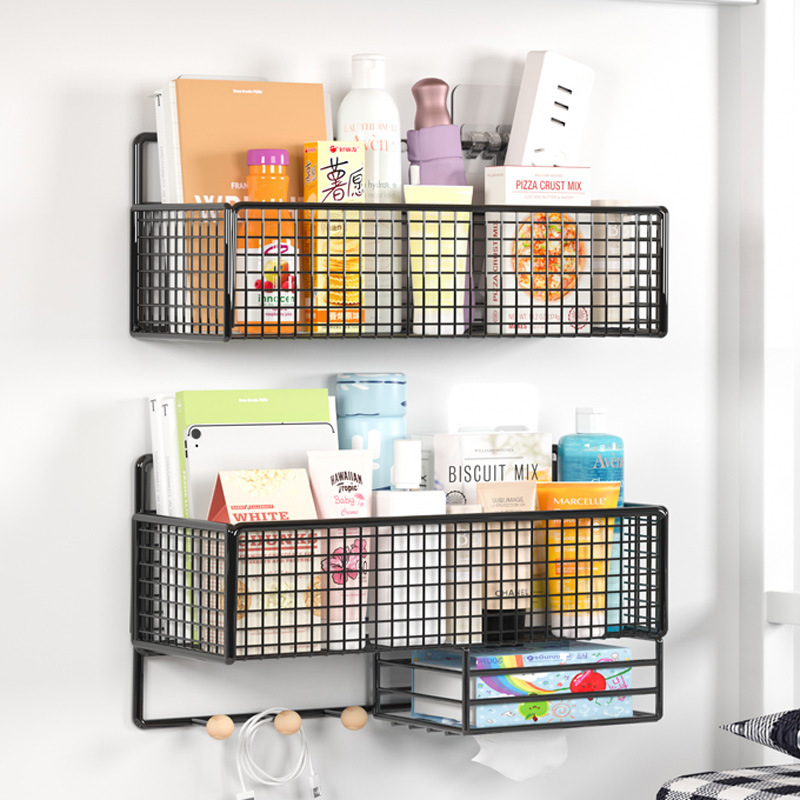 Rack de almacenamiento de cabecera dormitorio artefacto ponche-libre estudiante universitario dormitorio cama Pared de almacenamiento rack de almacenamiento superior cesta colgante