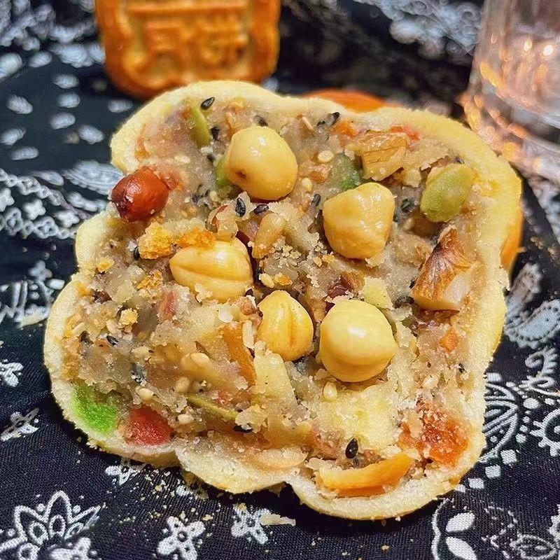 榛仁大月饼中秋节传统坚果月饼榛子手工东北特产独立包装代发批发|undefined