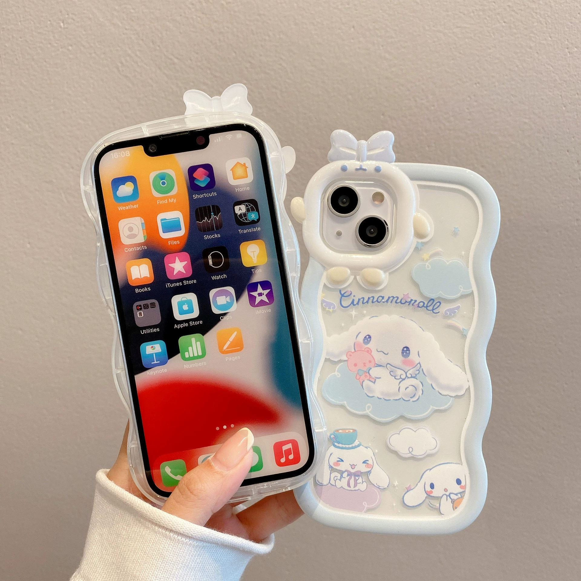 Милая волнистая монстрация чехол для iPhone 12 Pro - cartoon TPU защитный кейс