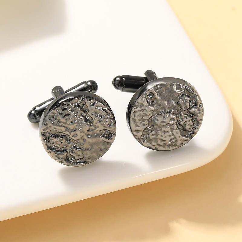 Fashionable Irregular Surface Cufflinks For Men And Suits_voghion.com