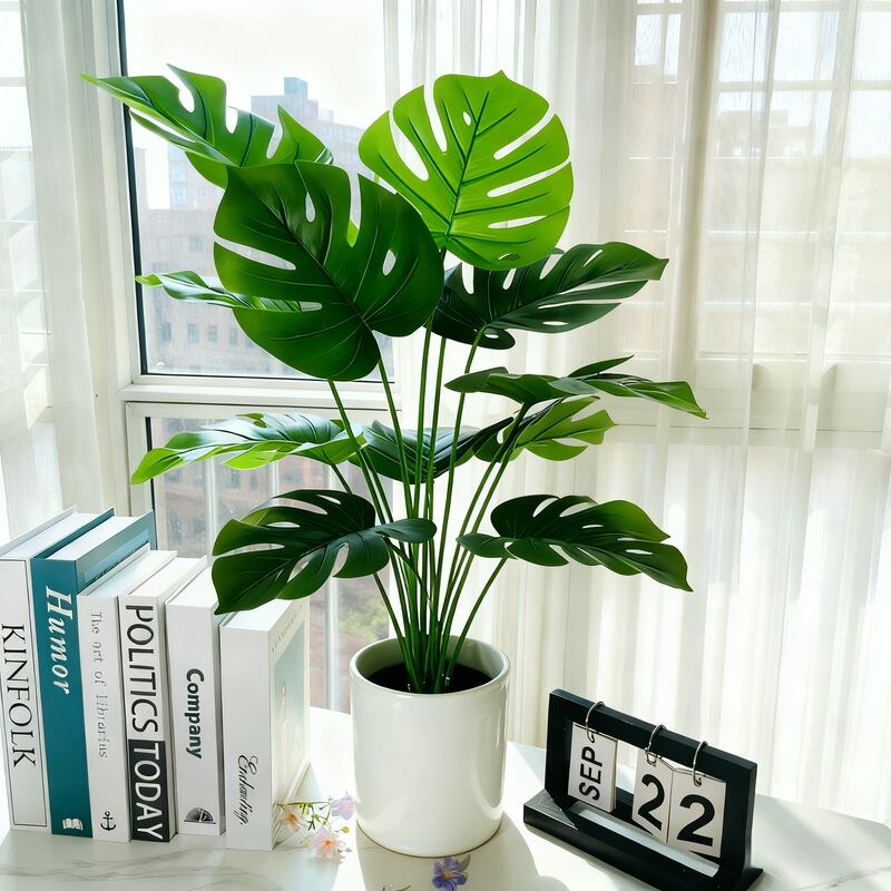 Artificial Green Plants with a High-End Feel for Office Landscaping, Living Room and Bedroom Decoration, Monstera Potted Plants, Artificial Trees, Fake Plants Artificial Green Plants with a High-End Feel for Office Landscaping, Living Room and Bedroom Decoration, Monstera Potted Plants, Artificial Trees, Fake Plants