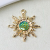 Diamond love accessories pendant DIY crystal jewelry sun flower pendant Baroque style DIY hand -made earrings