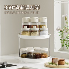 キッチン調味料棚回転回転式ターンテーブル調味料棚家庭用テーブル調味料収納棚多機能収納棚
