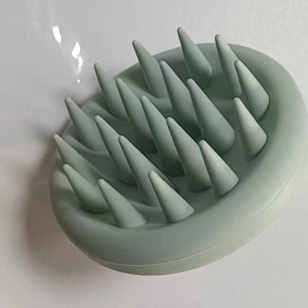 Cepillo de champú de silicona cepillo de masaje integrado lavado de cabello portátil champú peine cabeza cepillo limpieza cuero cabelludo fábrica al por mayor
