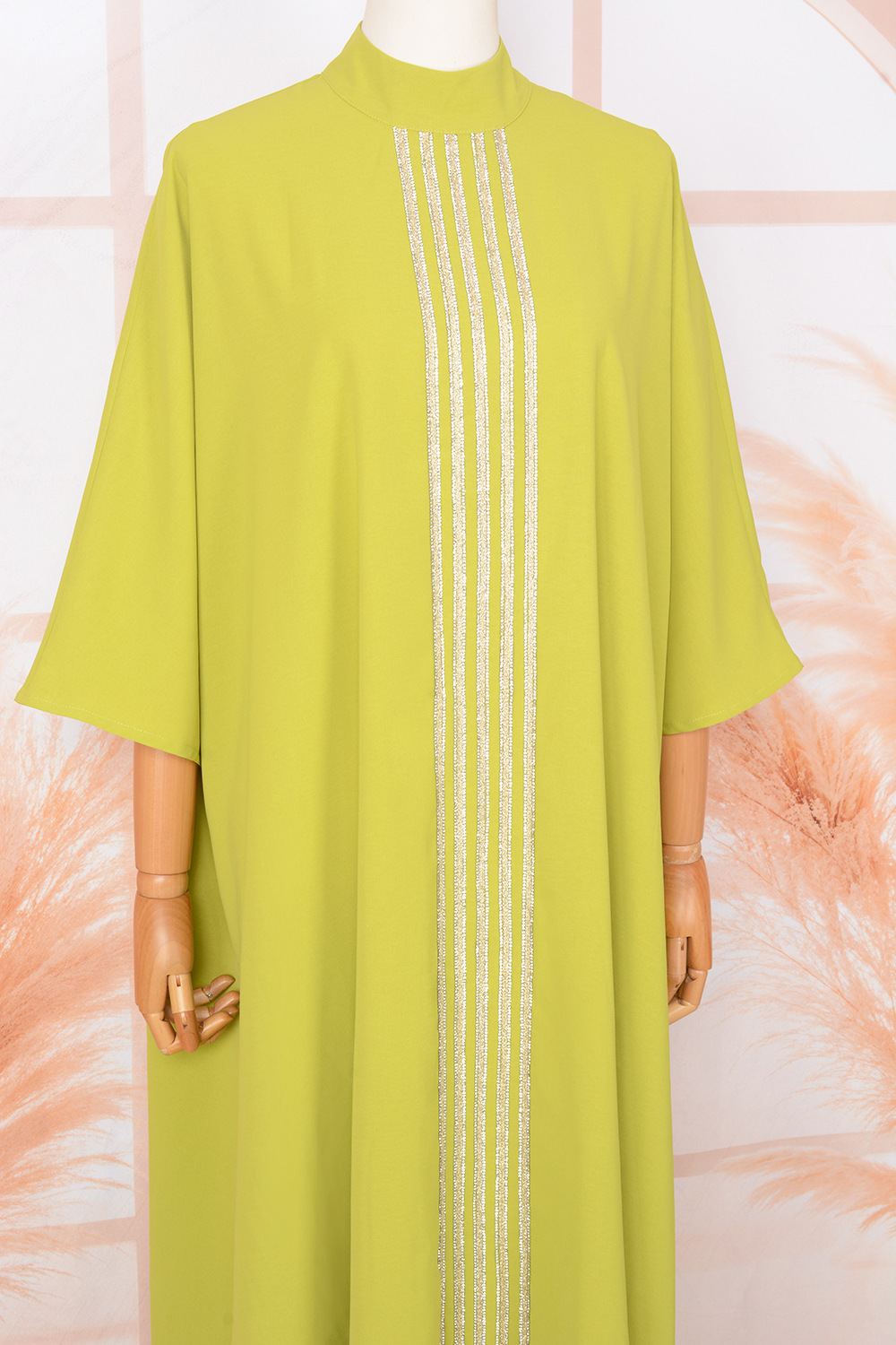 Cross-border E-commerce Arab Abaya Dubai Muslim Middle Eastern Fashionable And Elegant Rhinestone Embellished Robe Dress_ecoleips.com