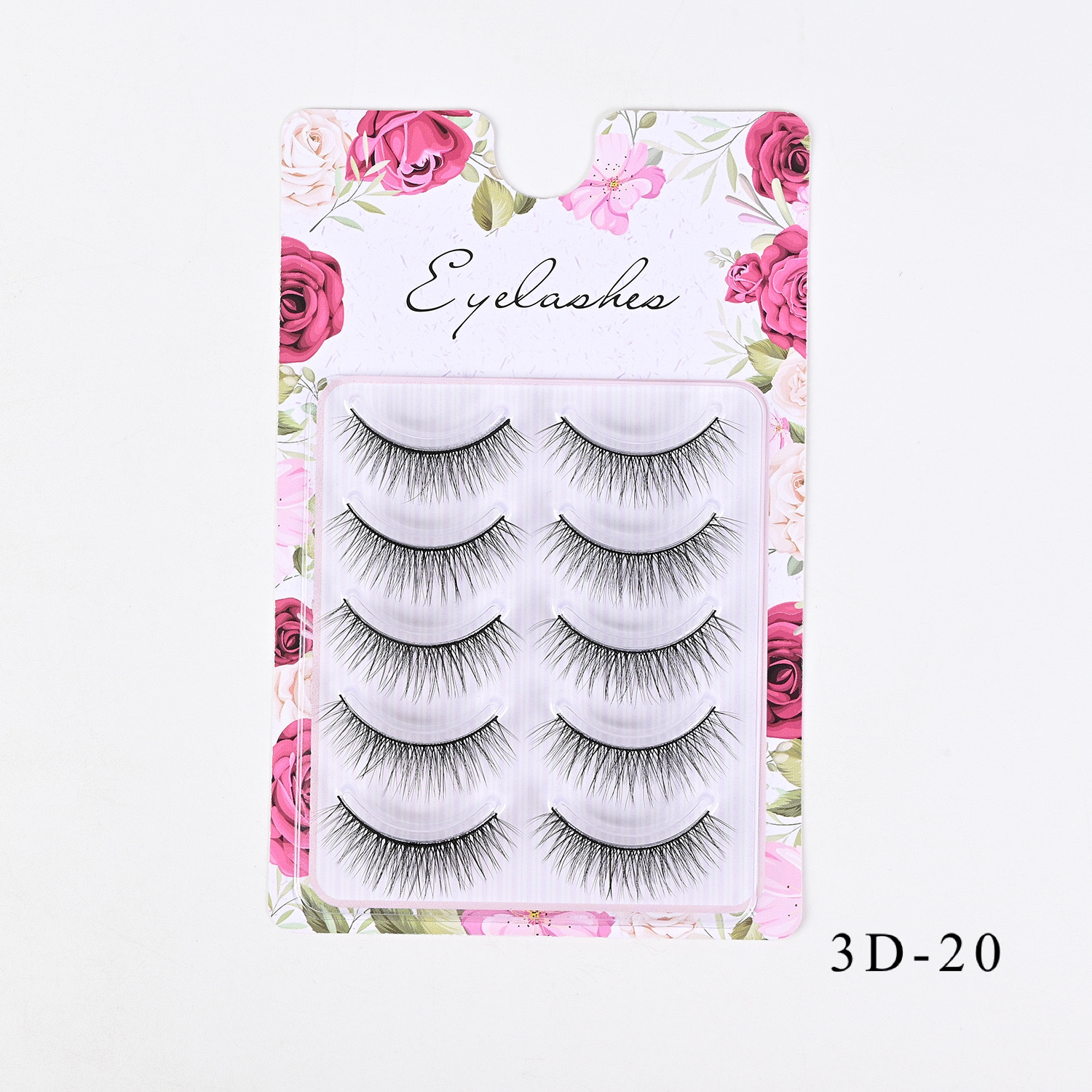 Comercio exterior europeo y americano grueso rizado 3D desordenado para el cabello, pestañas postizas, pestañas delgadas naturales al por mayor