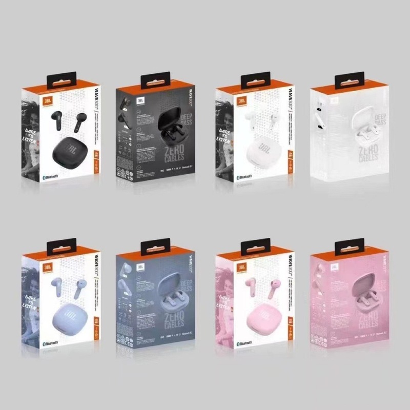 国境を越えた新しい WAVE300 ワイヤレス Bluetooth ヘッドセット両耳セミインイヤー音楽スポーツ JBL ヘッドフォンに適しています|undefined