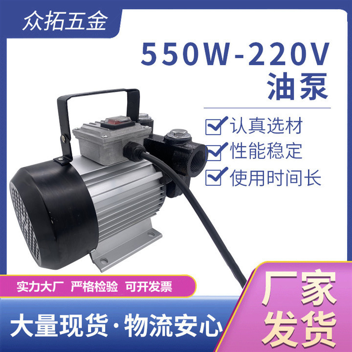 Manufacturer Supplies High-Power 550W220V Electric Diesel Pump Oil Pump Oil Pump Refueling Machine Refueling Pump Oil Pump