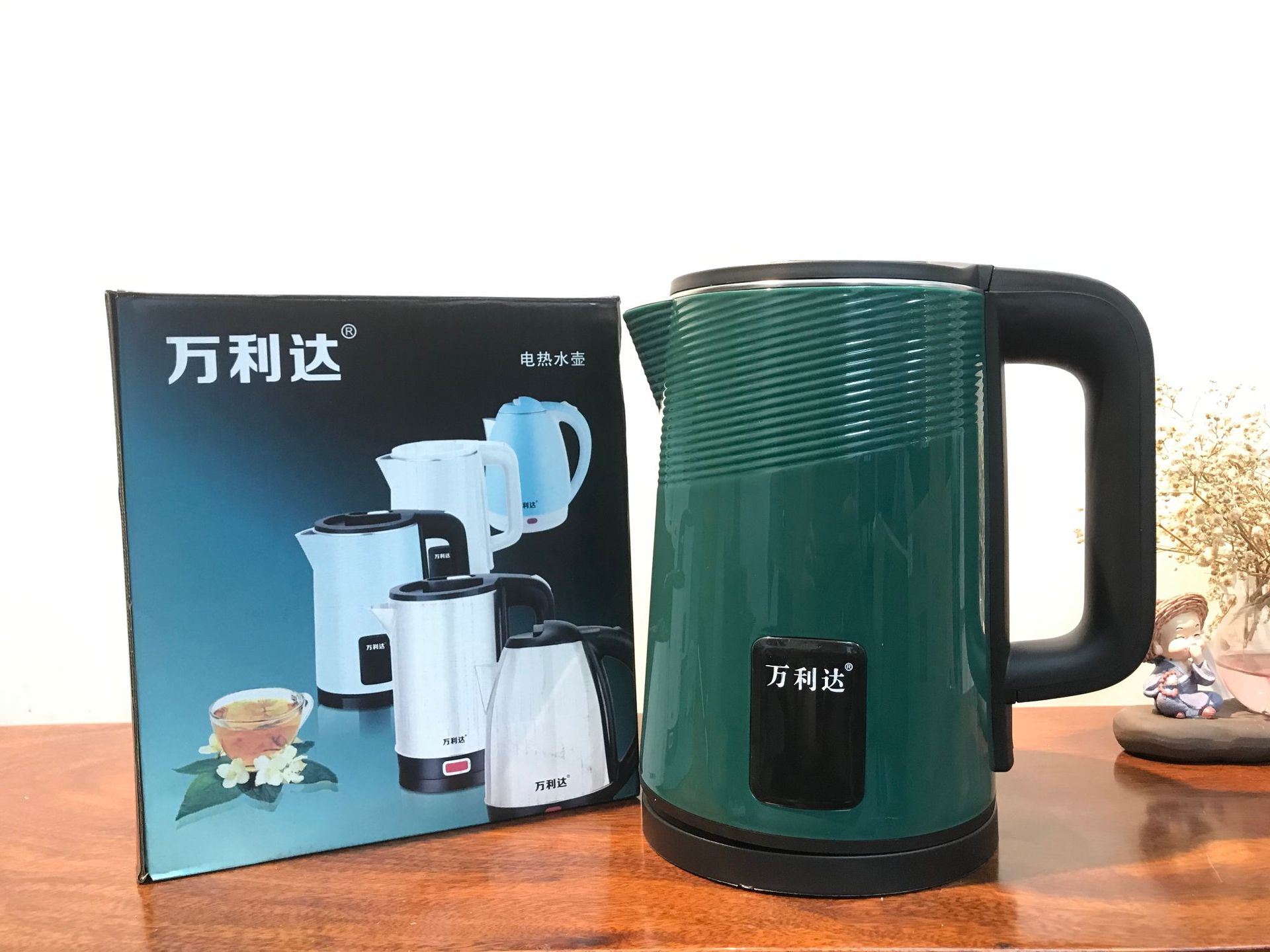 2.3L thickened square lamp green not heat preservation