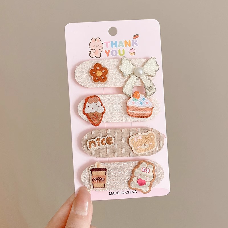 Lindo bebé flequillo pegatinas mágicas pegatinas para niños horquilla de velcro para bebé flequillo de dibujos animados tocado para niñas accesorios para el cabello