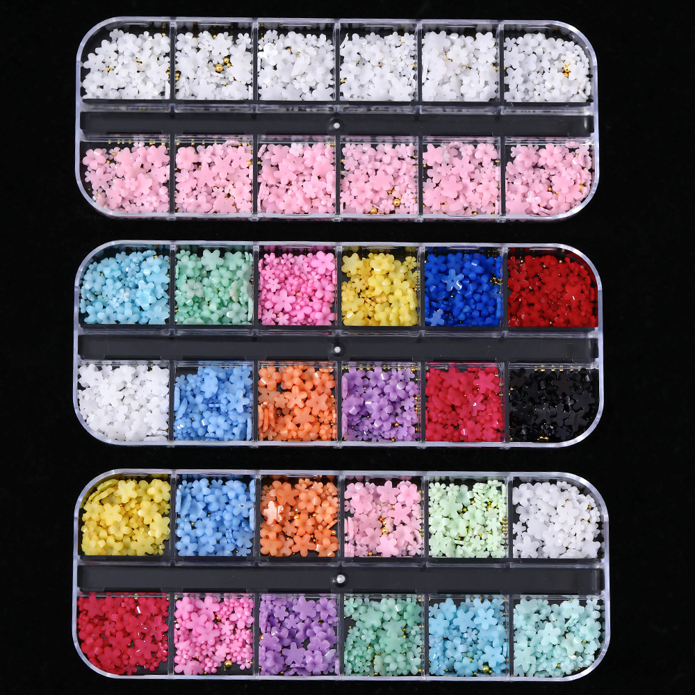Gemas Planas de Resina para Uñas de Cinco Pétalos Decorativo DIY para Arte de Uñas image 3