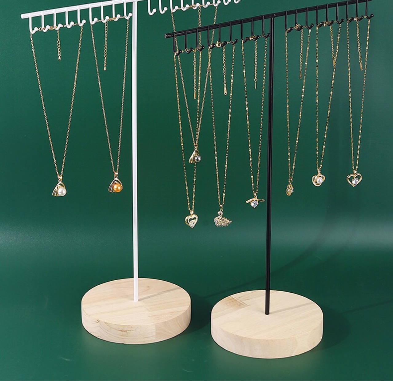 Simple Style T Shape Metal Jewelry Rack display picture 2