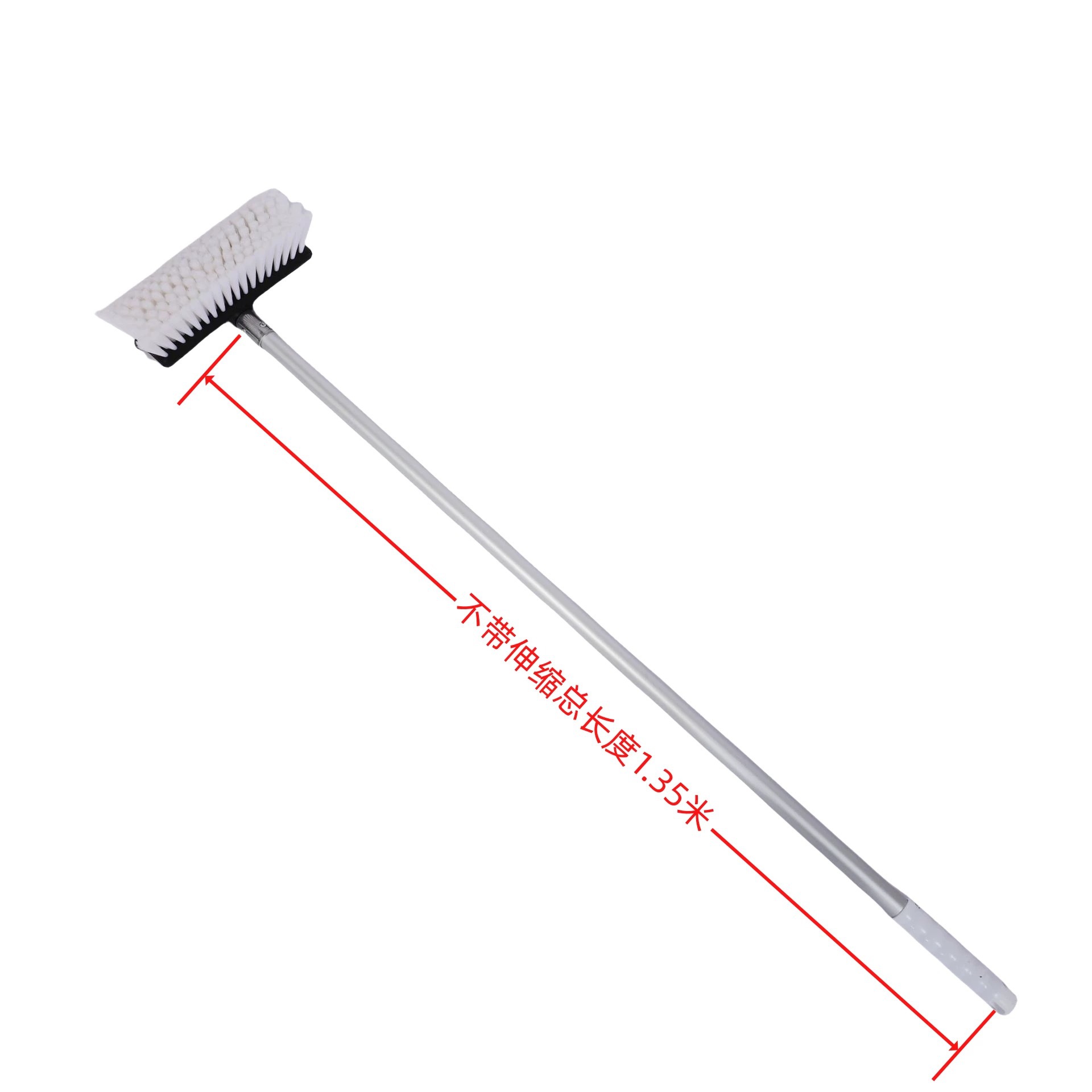흰색(브러시 헤드 + 1.35m 텔레스코픽 알루미늄 합금 브러시 폴 없음)