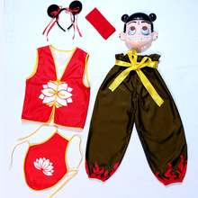 六一儿童节小哪吒神话故事演出衣服装扮哪吒表演服装动漫角色服饰