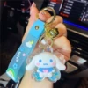 Bubble beads collar long ears rabbit-blue