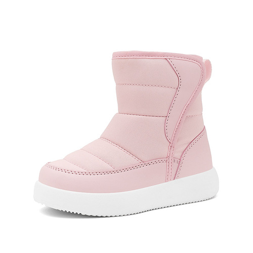 Children's Thick-Soled Cotton Shoes Winter Warm Lightweight Snow Boots with Fleece Waterproof Baby Shoes Best Selling Versatile Cotton Boots