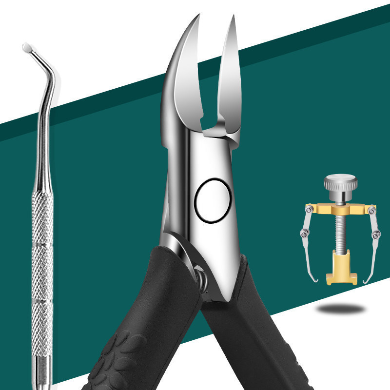 Uña cortadora Kit herramienta de inflamación doméstica Uña zanja boca aguda pinza de uñas pedicura cortadora de uñas biselado