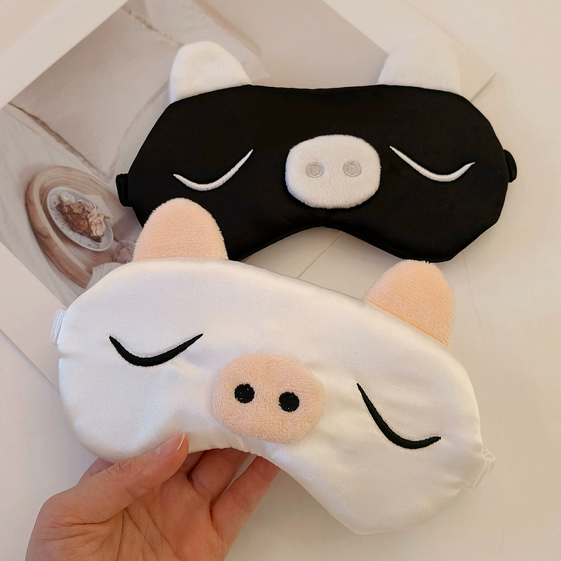 Милая piggy маска для сна, затемнение, перемена обеда, снятие усталости глаз, дышащая маска для сна