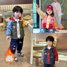 儿童外套2025秋冬新款加绒儿童外套中小童保暖男童外套童装批发