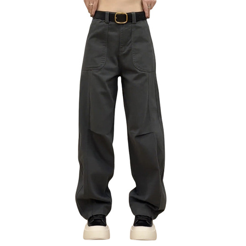 Black Curved Knife-Hilt Jeans Slim Straight Leg Women's 2025 Plus Size Fat Mm Slimming Pants