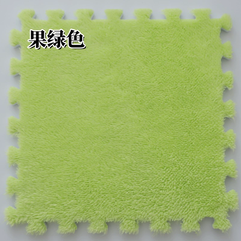 Плоский коврик (INS) 30×30×1.2 см, плюшевые Interlocking плитки для спальни девушки и прикроватной зоны