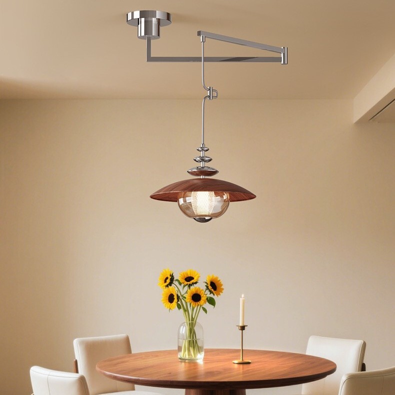 Manufacturer's Full-Spectrum Eye Protection Xiaoai Smart Chandelier, Antique Style Swing-Arm Restaurant Lamp, Maillard Movable Bar Lamp