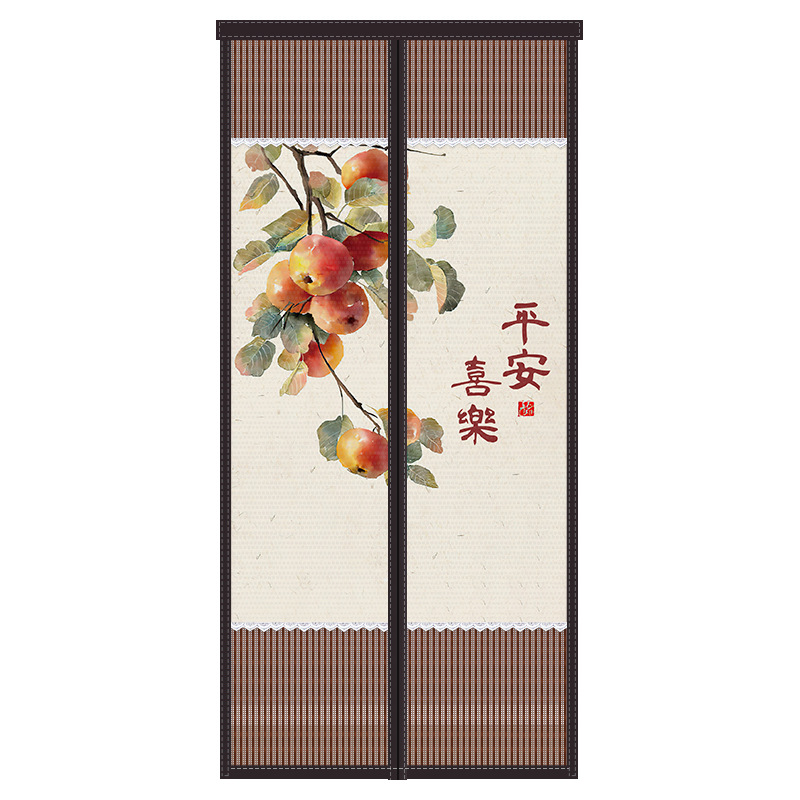 Cortina de puerta a prueba de mosquitos de verano Puerta de pantalla de dormitorio de Velcro magnético Cortina de pantalla a prueba de moscas para el hogar Ventana de pantalla autoadhesiva sin punzón