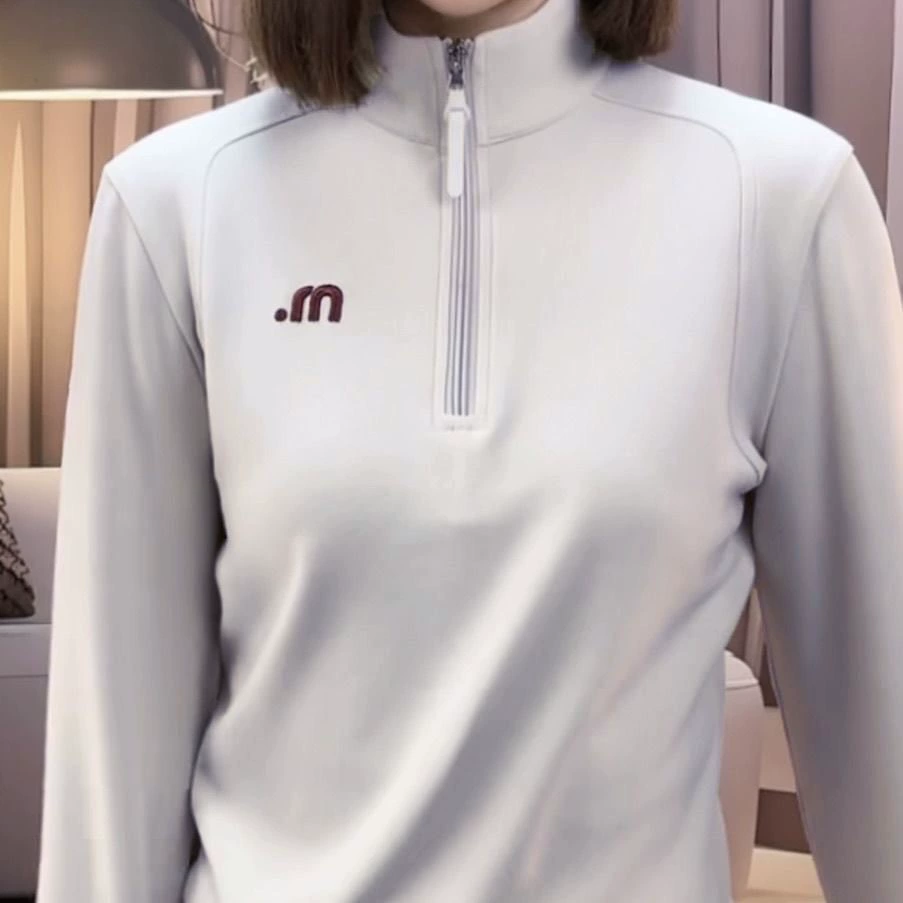 Леди теплый воротник с вышивкой и нижней рубашкой осенью и зимой с длинными рукавами повседневный новый дикий нижний свободный топ на молнии