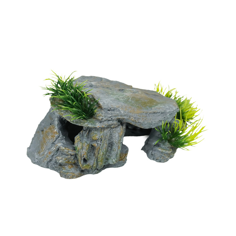 Plataforma de tumbado para tortugas, escalera de escalada, piedra de tumbado, zona de descanso, paisajismo para peceras, escondite, cueva para reptiles, decoración