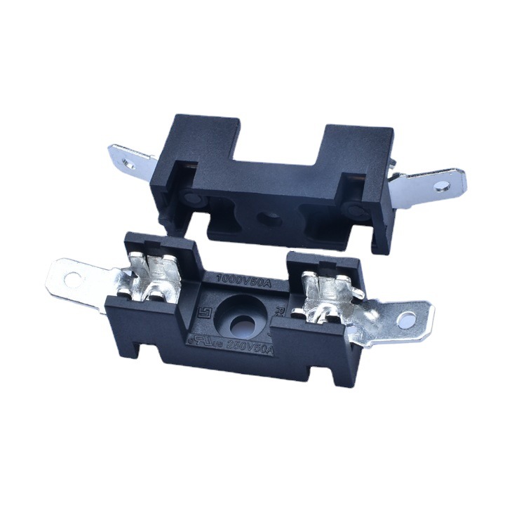 贡福品牌6X30焊接电流保险丝座50A1000V耐高温高压直流保险丝座
