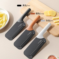 波型ナイフ ステンレス鋼 家庭用キッチン 多機能野菜切断ツール ロンガトゥポテト専用ナイフ ファンシーウェーブナイフ