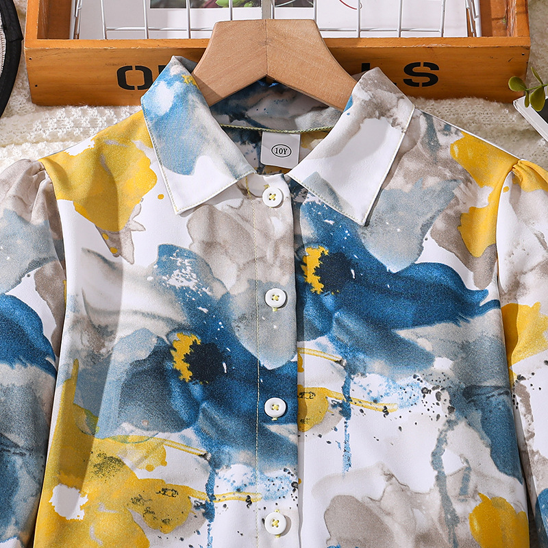 Mädchen Langarmshirt Und Hosen Set Bedruckt Für Den Herbst_voghion.com