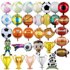18inch サッカーゴルフアルミフィルムバルーンロナウドワールドカップテーマチャンピオンシップトロフィーパーティー装飾アルミフィルムバルーン