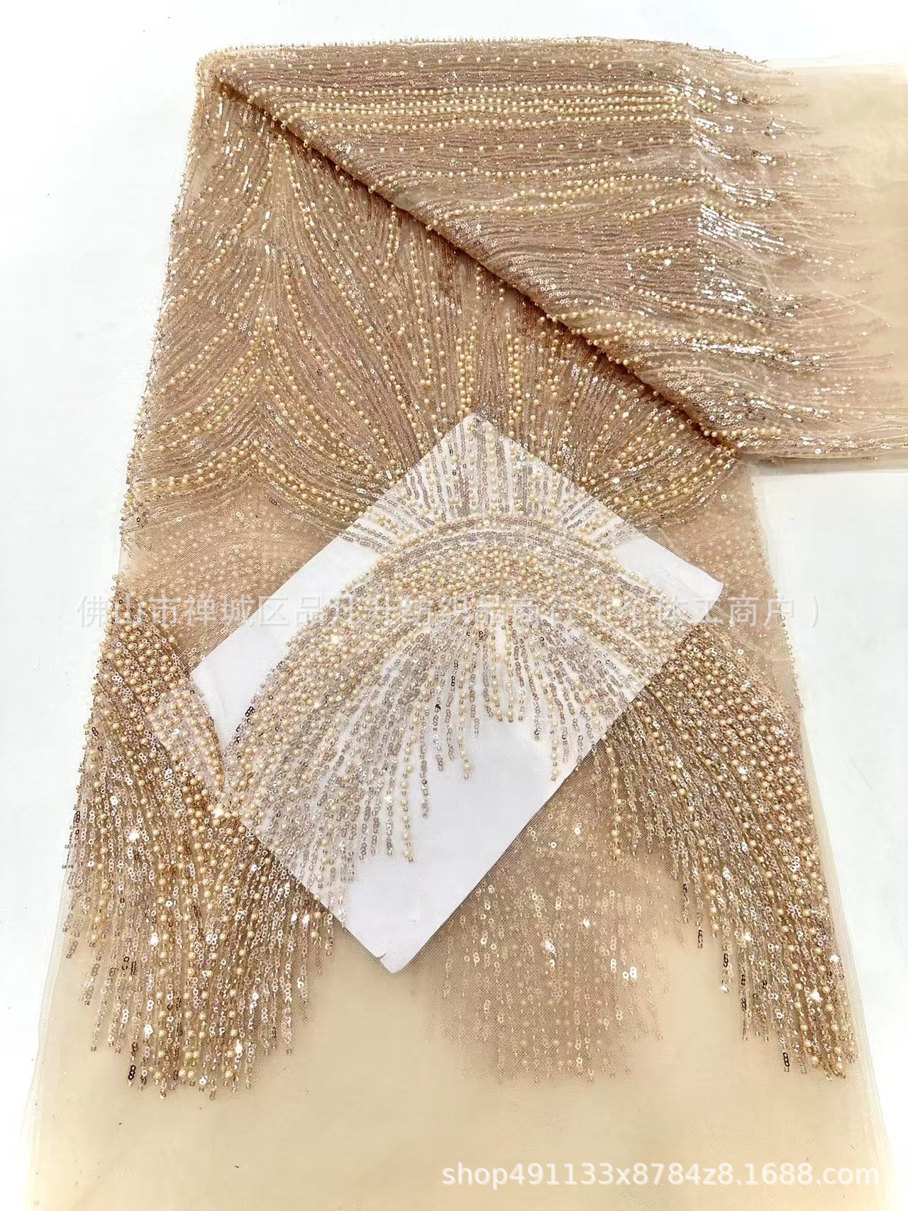 Tejido bordado de flores, tejido de sequinilla, tejido de boda, tejido bordado de sequinilla, fábrica de tejido bordado en stock al por mayor