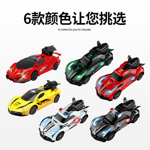 Cross-border spray remote control car handle four-way simulation sports car high-speed racing children's electric remote control car toy car