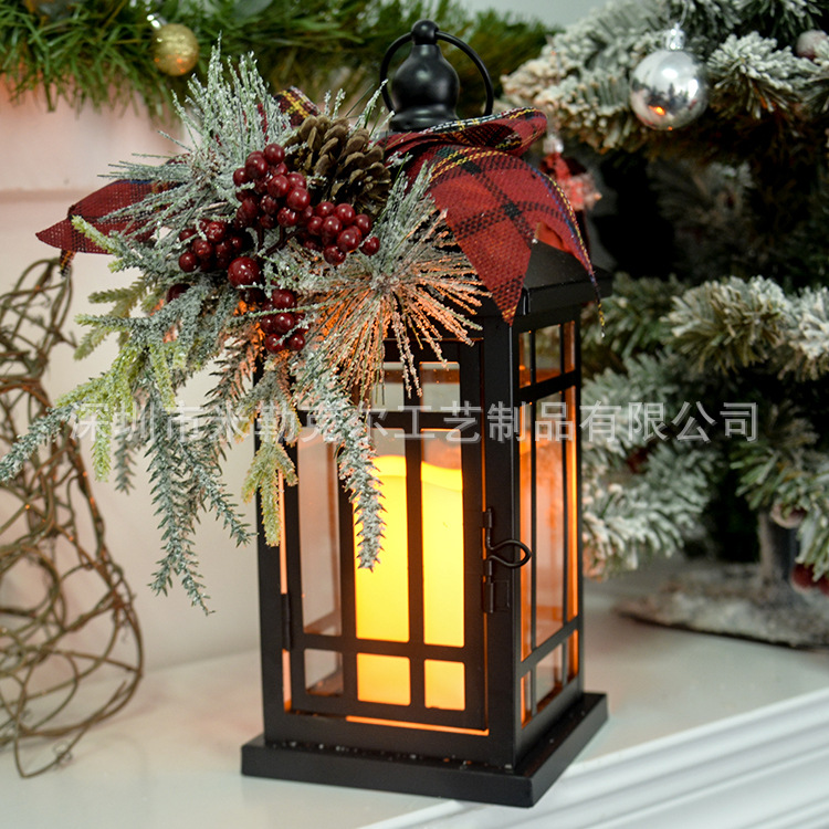 樱桃圣诞风灯场景图