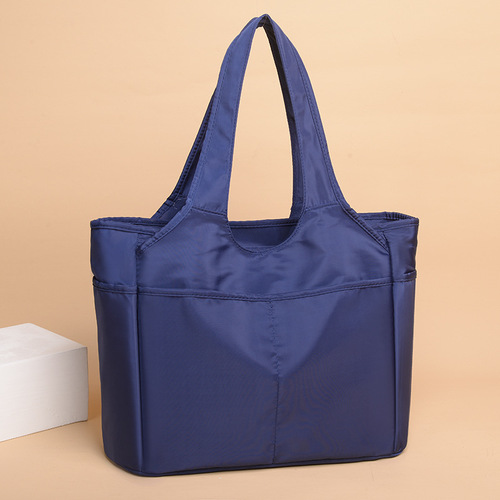  Autumn New Trendy Portable Oxford Cloth Women's Cloth Bag Casual Multi-Pocket Large Capacity Travel Bag Nylon Shoulder Bag