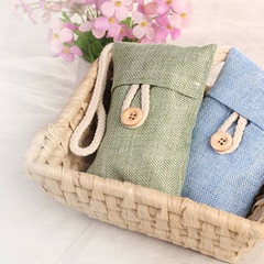 Korean Car Home Deodorizing Charcoal Bag, Car Canvas Bamboo Charcoal Packaging Repair Charcoal Bag Hanger, Dual-Purpose for Car and Home