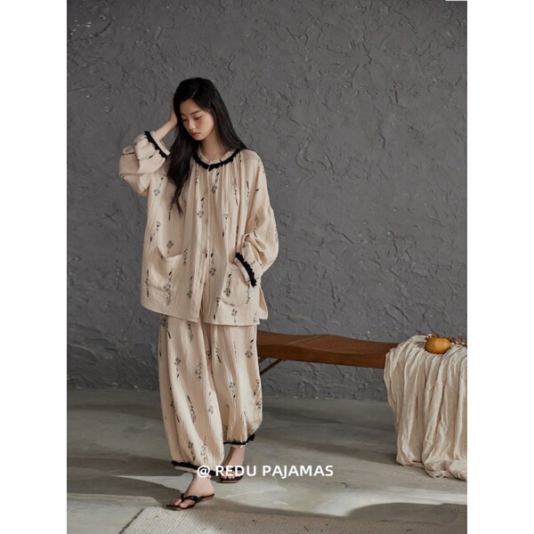 Retro cotton autumn pijama