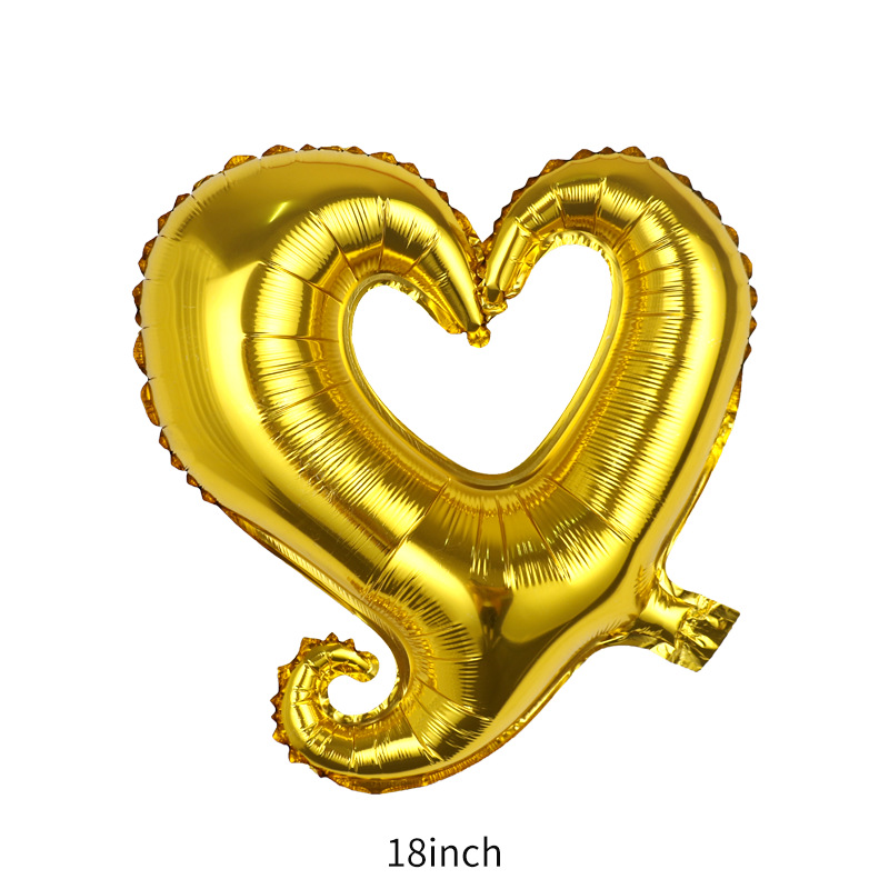 Valentine's Day Heart Shape Aluminum Film Date Balloons 1 Piece display picture 4
