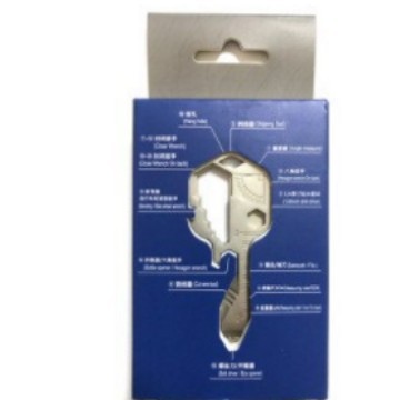 24合1多功能钥匙工具 不锈钢挂件配件迷你便携式工具户外